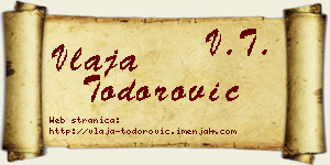 Vlaja Todorović vizit kartica